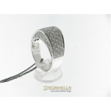 Salvini anello fascia in oro bianco con diamanti ct.1,14 ref. 80408419